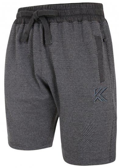 Kam Jeans 3310 Dobby Print Jog Shorts Charcoal - Joggingbukser og shorts - Sweatpants og Sweatshorts 2XL-12XL