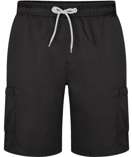 Kam Jeans 334 Cargo Swim Shorts Black - Undertøj og badetøj - Badetøj og Undertøj i store størrelser 
