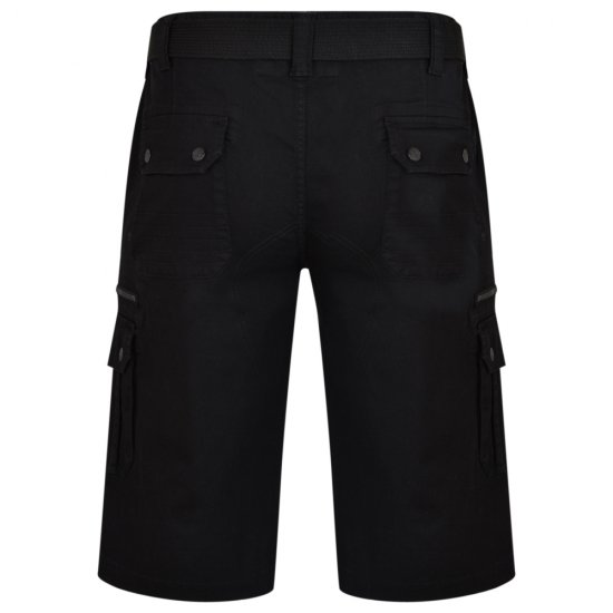 Kam Jeans 343 Cargoshorts Black - Shorts - Shorts i store størrelser - W40-W60