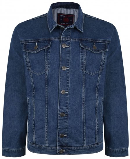 Kam Jeans 405 Western Denim Jacket Stonewash - Jakker & Regntøj - Jakker i store størrelser, 2XL- 8XL