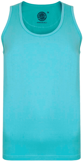Kam Jeans 500 Tank Top Aqua - T-shirts - T-shirts i store størrelser - 2XL-14XL