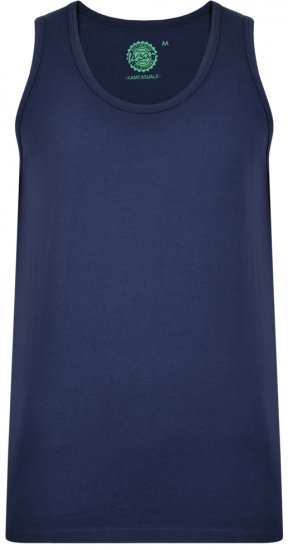 Kam Jeans 500 Tank Top Navy - T-shirts - T-shirts i store størrelser - 2XL-14XL
