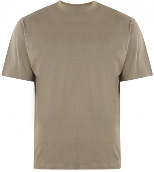 Kam Jeans T-shirt Olive - T-shirts - T-shirts i store størrelser - 2XL-14XL