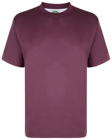 Kam Jeans T-shirt Plum - T-shirts - T-shirts i store størrelser - 2XL-14XL