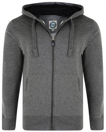 Kam Jeans Hoodie Charcoal TALL SIZES - HERRETØJ MT-6XLT - Tøj til høje mænd