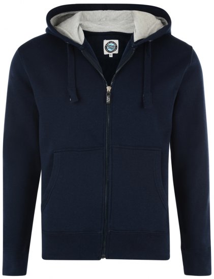 Kam Jeans Hoodie Navy TALL SIZES - HERRETØJ MT-6XLT - Tøj til høje mænd