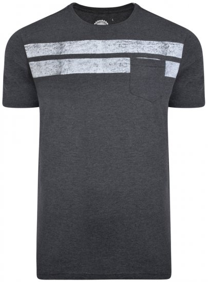 Kam Jeans 5252 T-shirt Charcoal - T-shirts - T-shirts i store størrelser - 2XL-14XL
