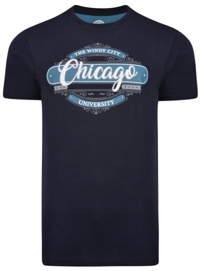 Kam Jeans 5253 T-shirt Navy - T-shirts - T-shirts i store størrelser - 2XL-14XL