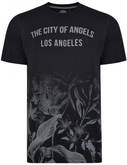 Kam Jeans 5255 T-shirt Black - T-shirts - T-shirts i store størrelser - 2XL-14XL