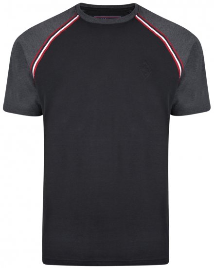 Kam Jeans 5287 T-shirt Black - T-shirts - T-shirts i store størrelser - 2XL-14XL