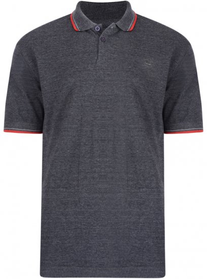 Kam Jeans 5289 Polo Charcoal - Polotrøjer - Polotrøjer 2XL-8XL
