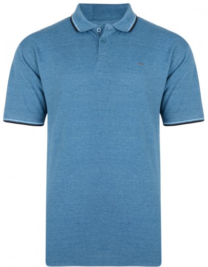 Kam Jeans 5289 Polo Denim - Polotrøjer - Polotrøjer 2XL-8XL