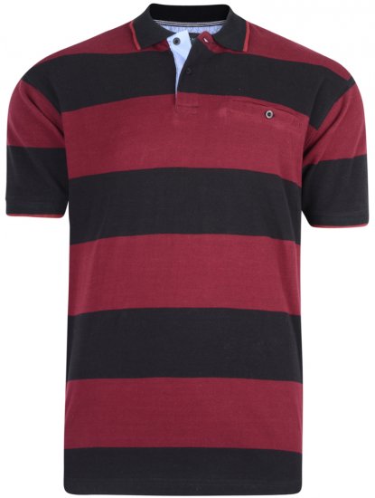 Kam Jeans 5292 Polo Burgundy - Polotrøjer - Polotrøjer 2XL-8XL
