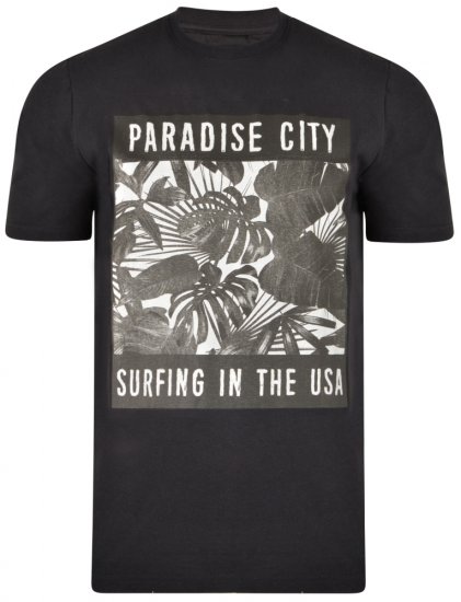 Kam Jeans 5300 T-shirt Black - T-shirts - T-shirts i store størrelser - 2XL-14XL