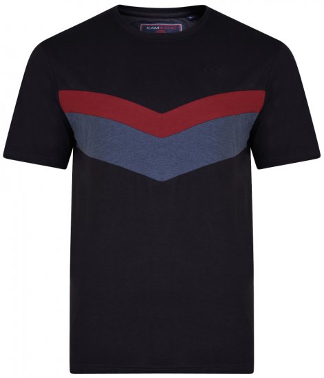 Kam Jeans 5306 T-shirt Black - T-shirts - T-shirts i store størrelser - 2XL-14XL