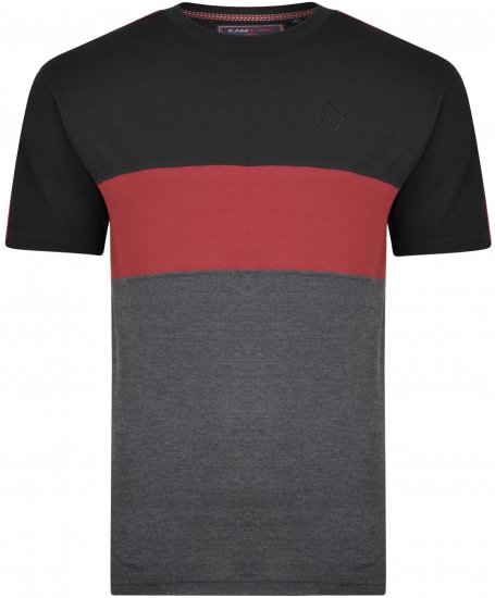 Kam Jeans 5322 T-shirts black - T-shirts - T-shirts i store størrelser - 2XL-14XL