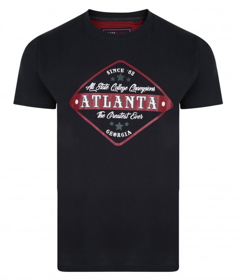 Kam Jeans 5333 Atlanta Tee Navy - T-shirts - T-shirts i store størrelser - 2XL-14XL