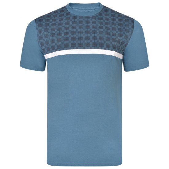 Kam Jeans 5347 Twin pack T-shirt Black/Denim - T-shirts - T-shirts i store størrelser - 2XL-14XL