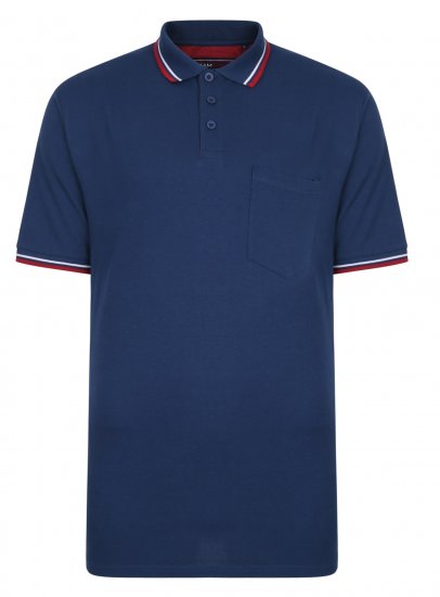 Kam Jeans Polo with Pocket Insignia Blue - Polotrøjer - Polotrøjer 2XL-8XL