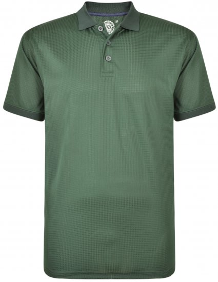Kam Jeans Technical Lightweight Polo Forest Green - Sportstøj & outdoor - Sportstøj i store størrelser til mænd