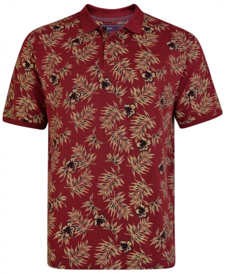 Kam Jeans 5406 Polo Burgundy - Polotrøjer - Polotrøjer 2XL-8XL