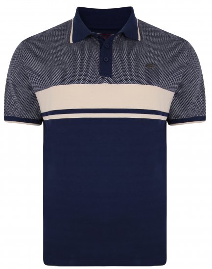 Kam Jeans 5438 Textured Weave Polo - Polotrøjer - Polotrøjer 2XL-8XL