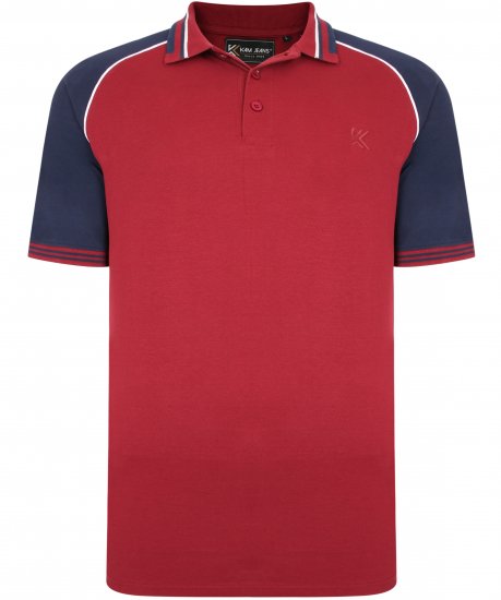 Kam Jeans 5445 Pique Polo Burgundy - Polotrøjer - Polotrøjer 2XL-8XL