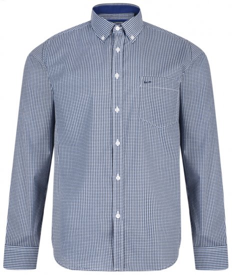 Kam Jeans 6177 Long Sleeve Shirt Denim Blue - Skjorter - Skjorter til store mænd 2XL- 8XL
