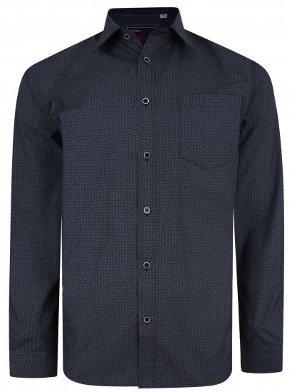 Kam Jeans 6209 LS Smart Pattern Print Shirt - Skjorter - Skjorter til store mænd 2XL- 8XL
