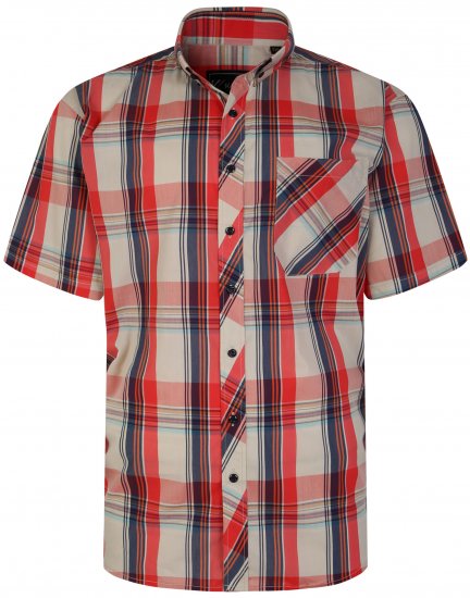 Kam Jeans 6255 Short sleeve Shirt Multi colour - Skjorter - Skjorter til store mænd 2XL- 8XL