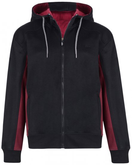 Kam Jeans 7001 Hoodie Black - Trøjer og hættetrøjer - Trøjer og Hættetrøjer i store størrelser - 2XL-14XL