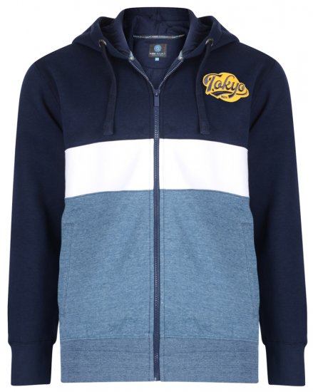 Kam Jeans 7002 Hoodie Denim - Trøjer og hættetrøjer - Trøjer og Hættetrøjer i store størrelser - 2XL-14XL