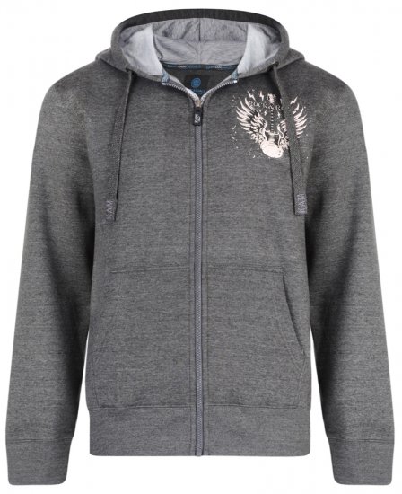 Kam Jeans 7003 Hoodie Charcoal - Trøjer og hættetrøjer - Trøjer og Hættetrøjer i store størrelser - 2XL-14XL
