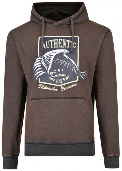 Kam Jeans 7010 Hoodie Black - Trøjer og hættetrøjer - Trøjer og Hættetrøjer i store størrelser - 2XL-14XL