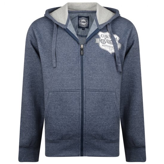 Kam Jeans 704 Customs Hoodie Denim - Trøjer og hættetrøjer - Trøjer og Hættetrøjer i store størrelser - 2XL-14XL