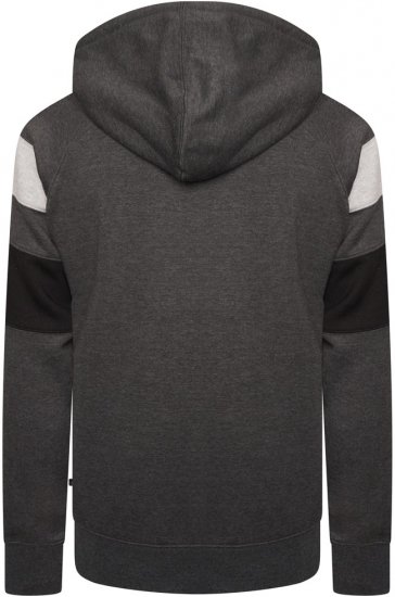 Kam Jeans 7068 Cut & Sew Over Head Hoody Charcoal - Trøjer og hættetrøjer - Trøjer og Hættetrøjer i store størrelser - 2XL-14XL