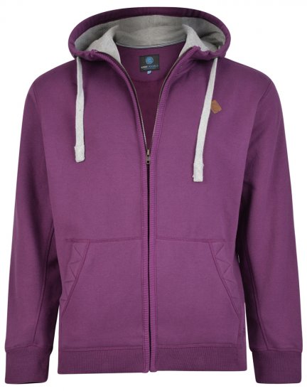 Kam Jeans 717 Hoodie Purple - Trøjer og hættetrøjer - Trøjer og Hættetrøjer i store størrelser - 2XL-14XL
