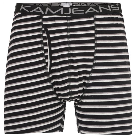 Kam Jeans Stribede Boxershorts 2-Pak - Undertøj og badetøj - Badetøj og Undertøj i store størrelser 