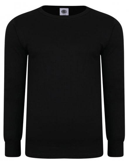 Kam Jeans 832 LS Thermal T-Shirt Black - Undertøj og badetøj - Badetøj og Undertøj i store størrelser 