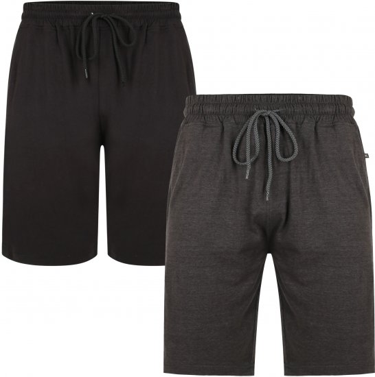 Kam Jeans 885 Jersey Shorts Twin Pack - Joggingbukser og shorts - Sweatpants og Sweatshorts 2XL-12XL