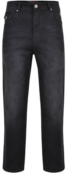 Kam Jeans Alonso Black Used - Jeans og Bukser - Herrejeans og bukser i store størrelser W40-W70