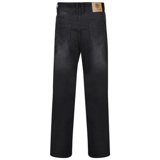Kam Jeans Alonso Black Used - Jeans og bukser - Herrejeans og bukser i store størrelser W40-W70