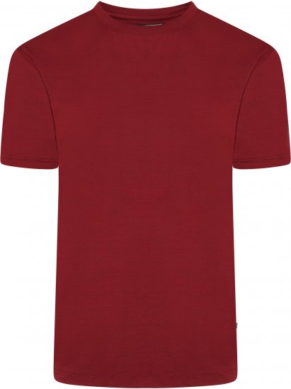 Kam Jeans AP001 XT Active Performance Marl Tee Burgundy - T-shirts - T-shirts i store størrelser - 2XL-14XL