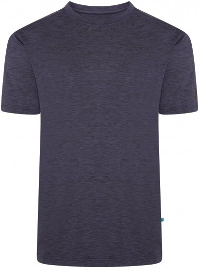 Kam Jeans AP001 XT Active Performance Marl Tee Indigo - T-shirts - T-shirts i store størrelser - 2XL-14XL