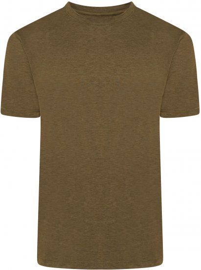 Kam Jeans AP001 XT Active Performance Marl Tee Khaki - T-shirts - T-shirts i store størrelser - 2XL-14XL