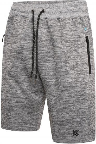 Kam Jeans AP005 Active Performance Marl Shorts Grey - Joggingbukser og shorts - Sweatpants og Sweatshorts 2XL-12XL