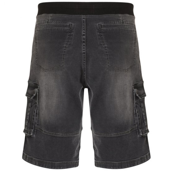 Kam Jeans Dito Denim Shorts Charcoal - Shorts - Shorts i store størrelser - W40-W60