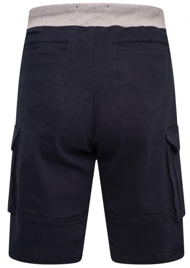 Kam Jeans Elvio Rib Waist Stretch Shorts Navy - Shorts - Shorts i store størrelser - W40-W60