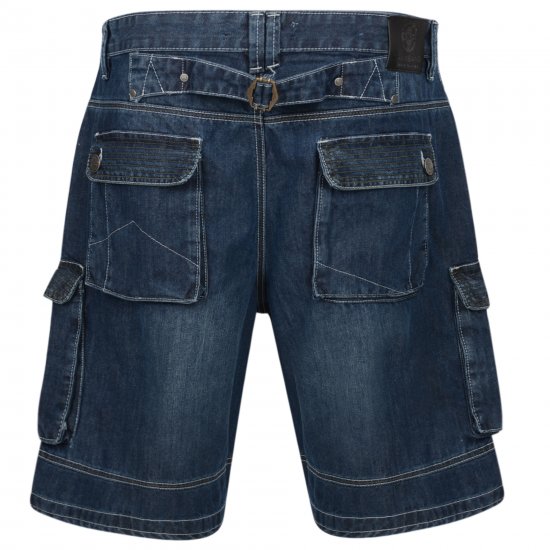 Kam Jeans Francis Dark Used - Shorts - Shorts i store størrelser - W40-W60