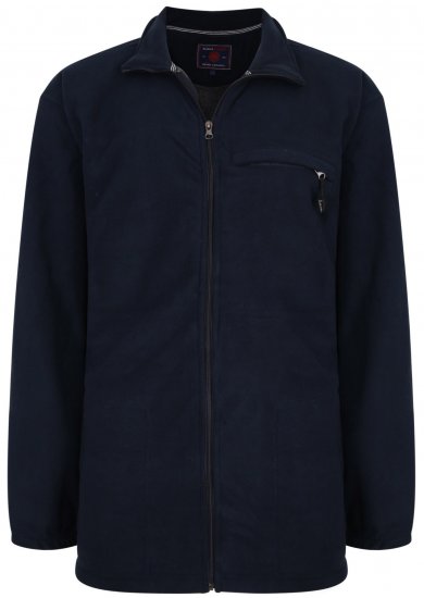 Kam Jeans KV100 Bonded Fleece Jacket Navy - Sportstøj & outdoor - Sportstøj i store størrelser til mænd